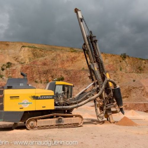 Foreuse en phase op�rationnelle sur front de taille