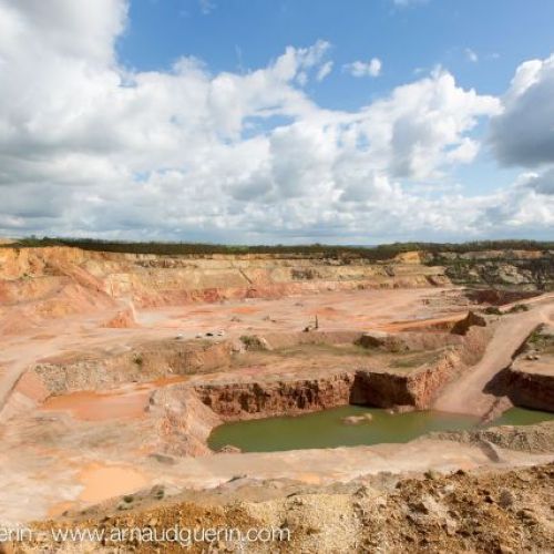 Vue g�n�rale de la carri�re depuis le Sud