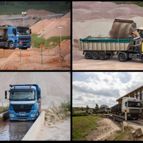 Diff�rentes �tapes de chargement et d�exp�ditions  par trains et par camions