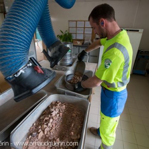 R�alisation de granulom�trie en laboratoire qualit�