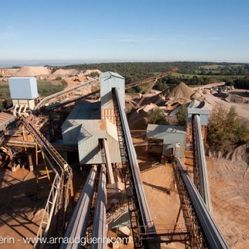 Ligne du soutirage et du lavage ballast pour le chargement des trains